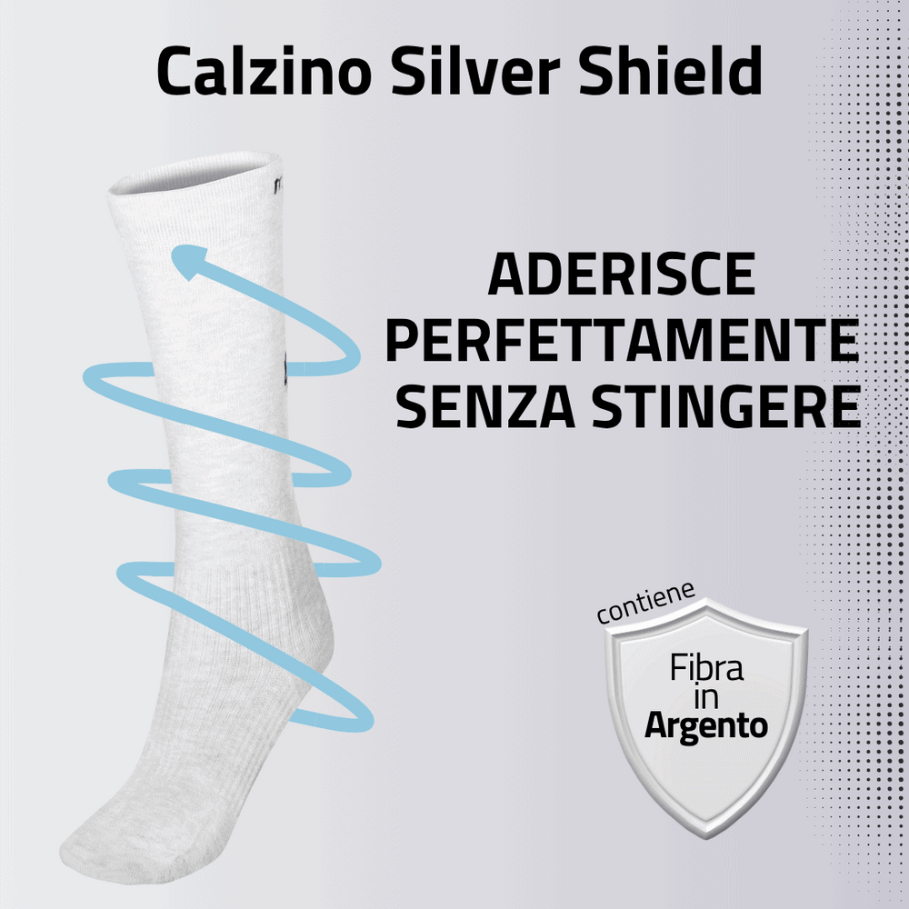 Calzino Tecnico Mototonico Silver Shield