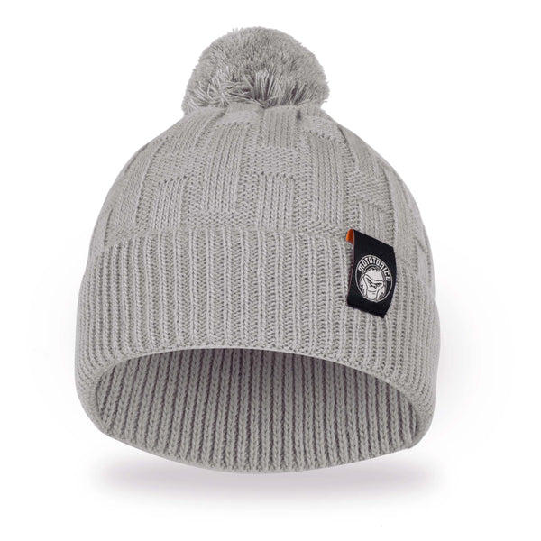 Cuffia Mototonico Arctic Fun grigia con pon pon
